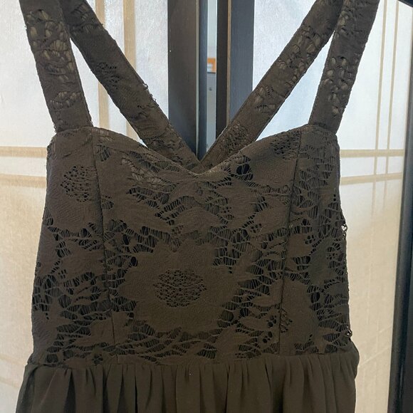 Tobi Cross Back Black Dress - Picture 2 of 8